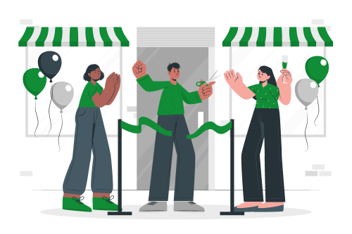 Storefront illustration